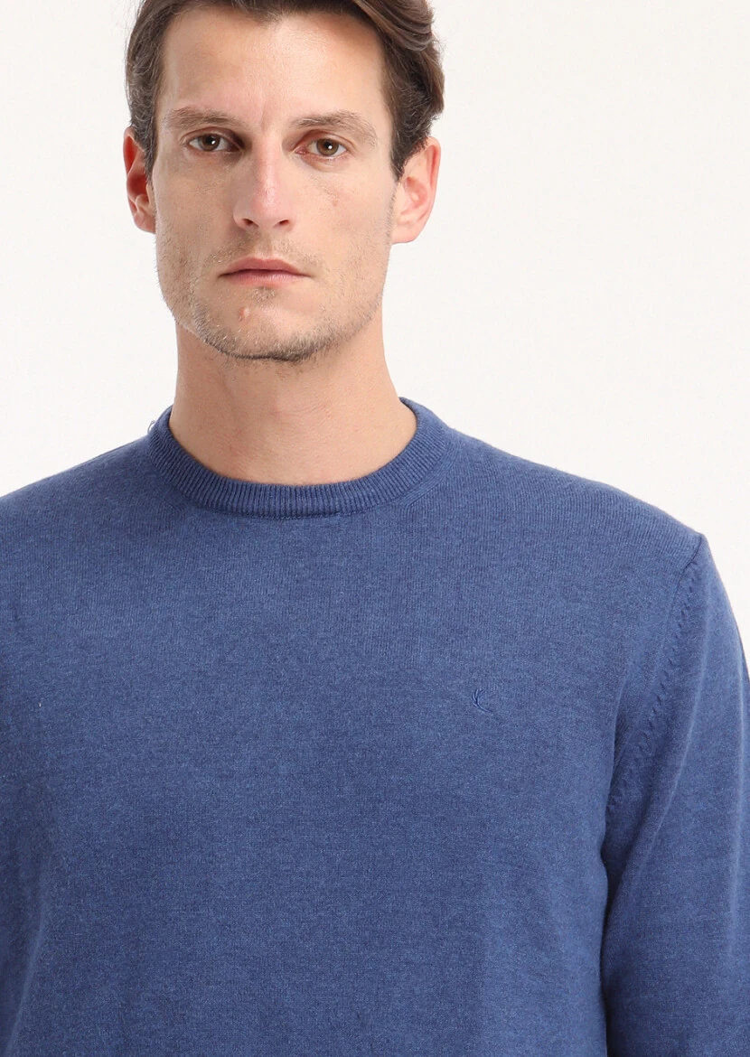 Light Indigo Knitwear Sweatshirt - 3