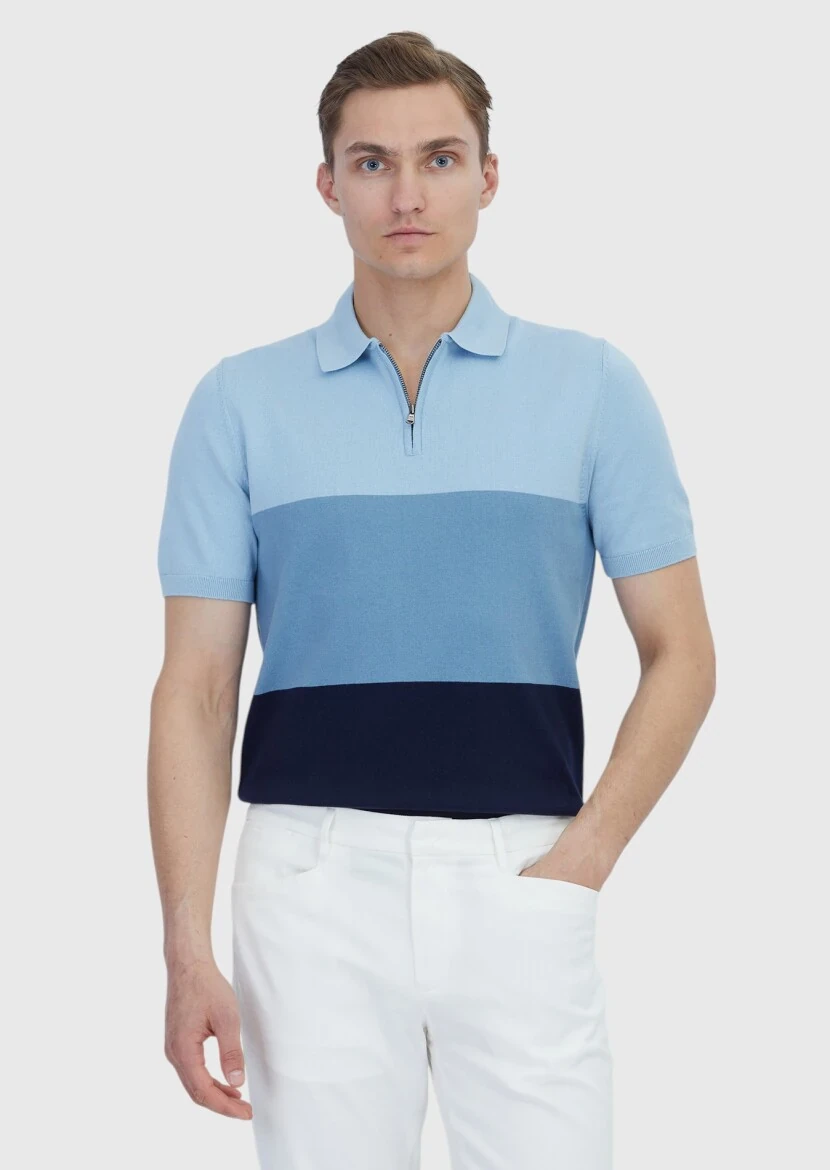 Light Navy Blue Knitwear - 1