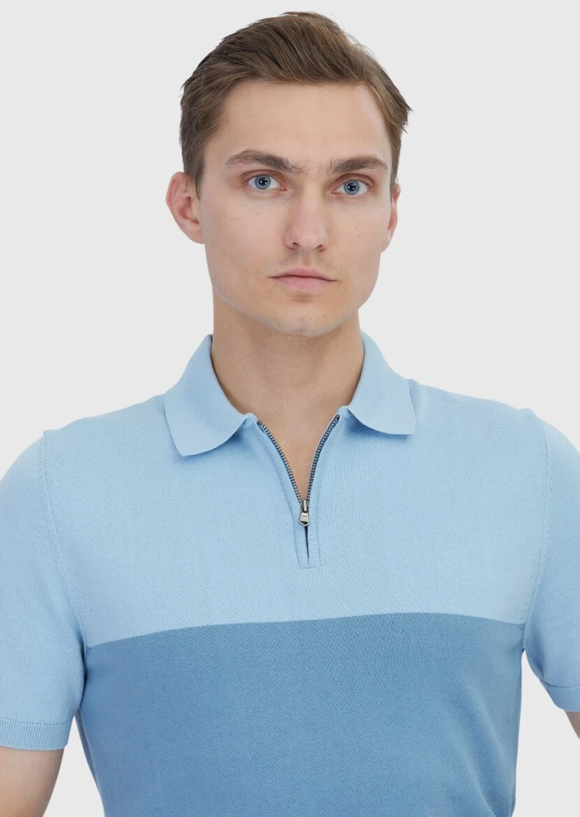 Light Navy Blue Knitwear - 3