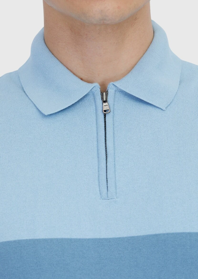 Light Navy Blue Knitwear - 4