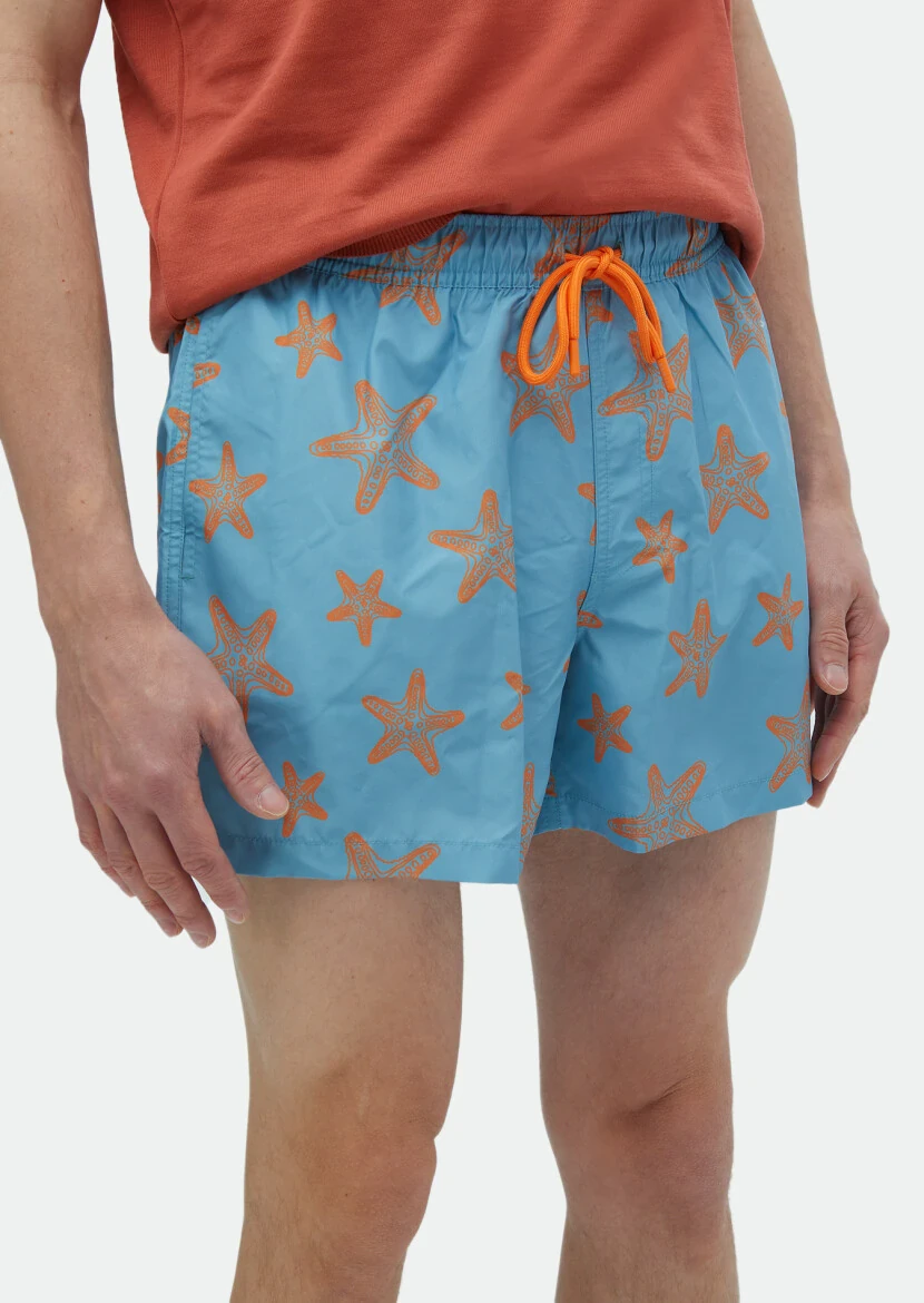 Light Petrol Blue Swimsuit - RAMSEY