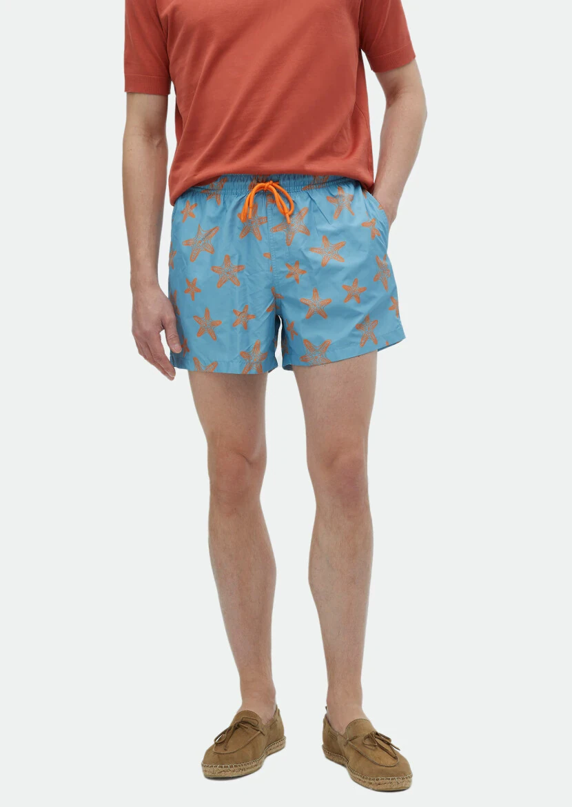 Light Petrol Blue Swimsuit - RAMSEY