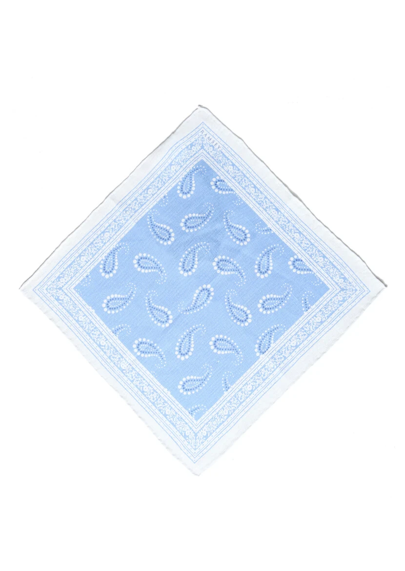 Mavi %100 Keten Mendil 