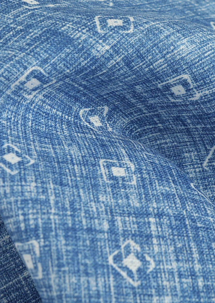 Mavi %100 Keten Mendil 