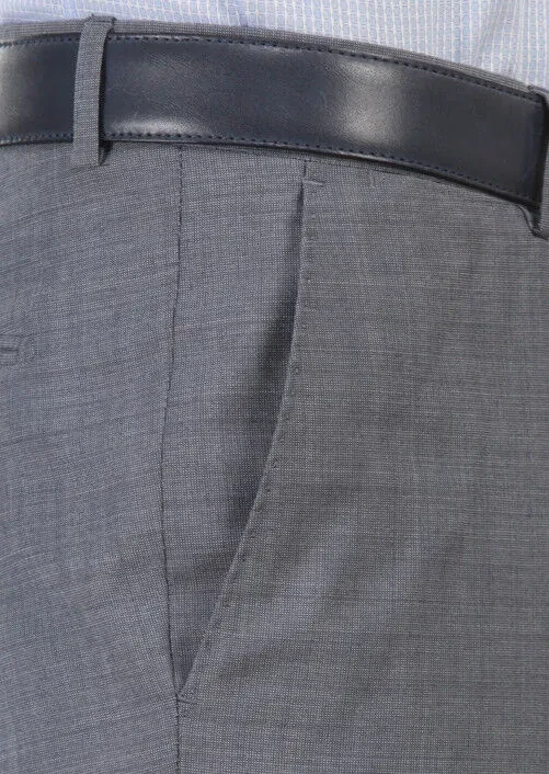 Mavi Dokuma Modern Fit Klasik %100 Yün Pantolon - 4