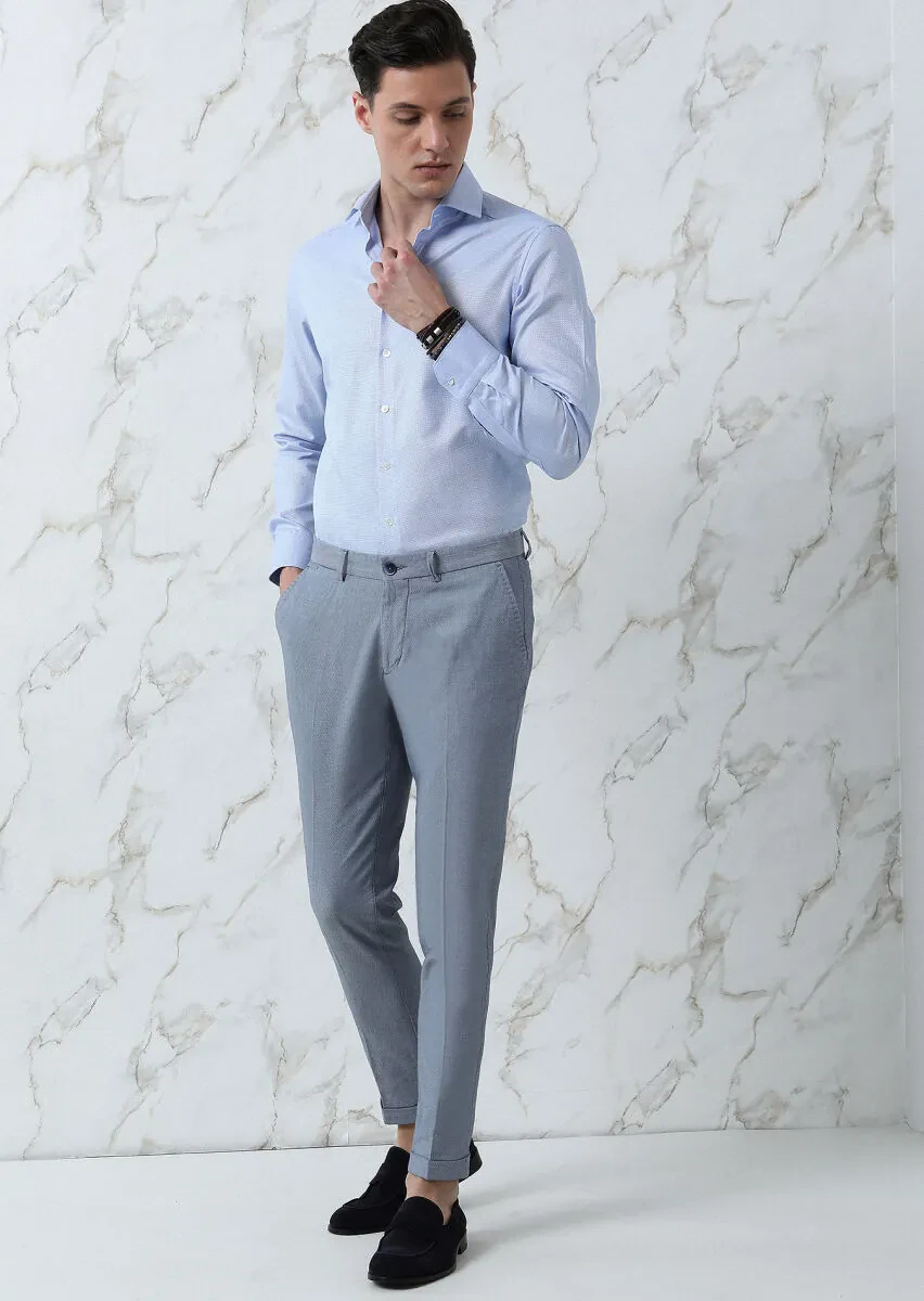 Mavi Mikro Dokuma Regular Fit Smart Casual Pamuk Karışımlı Pantolon - 4