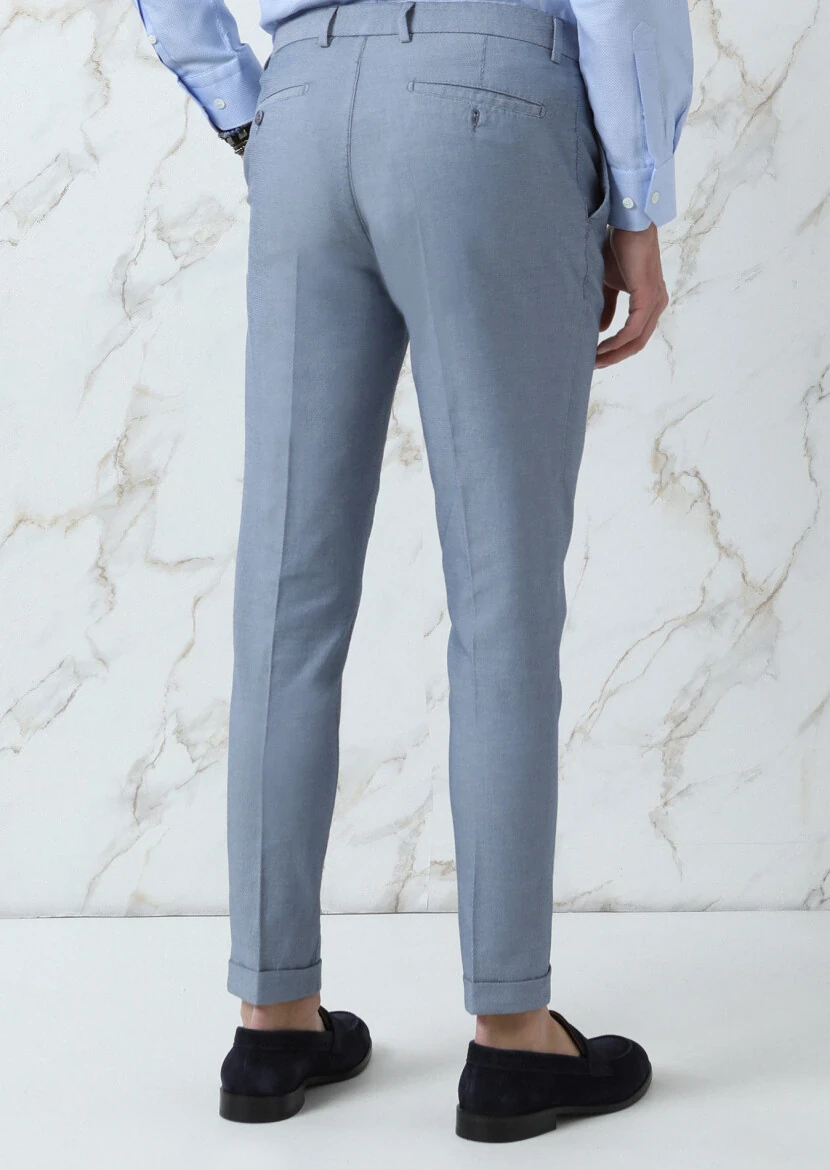 Mavi Mikro Dokuma Regular Fit Smart Casual Pamuk Karışımlı Pantolon - 5