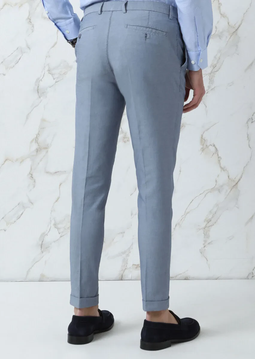 Mavi Mikro Dokuma Regular Fit Smart Casual Pamuk Karışımlı Pantolon - 5