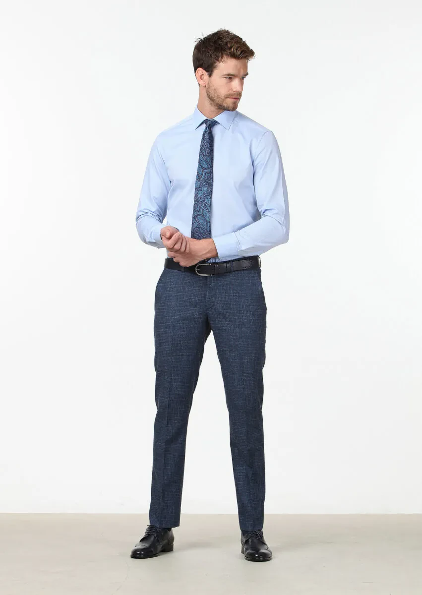 Mavi Mikro Regular Fit Dokuma Klasik %100 Pamuk Gömlek - 2