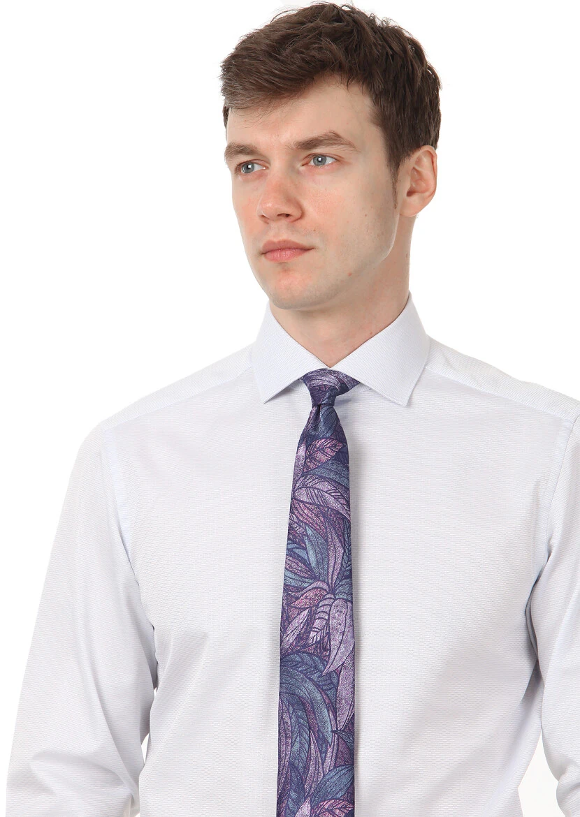 Mavi Mikro Regular Fit Dokuma Klasik %100 Pamuk Gömlek - 2