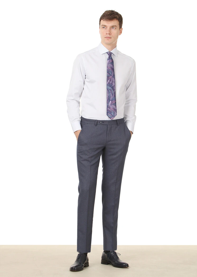 Mavi Mikro Regular Fit Dokuma Klasik %100 Pamuk Gömlek - 3