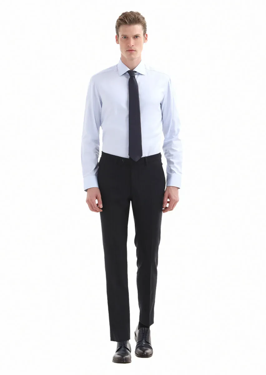 Mavi Mikro Regular Fit Dokuma Klasik %100 Pamuk Gömlek - 1