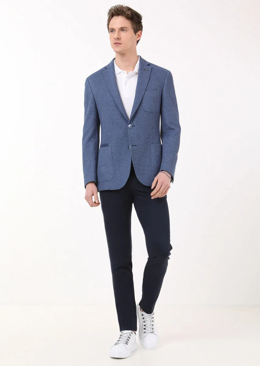Mavi Mikro Zeroweight Slim Fit %100 Pamuk Örme Ceket - 2