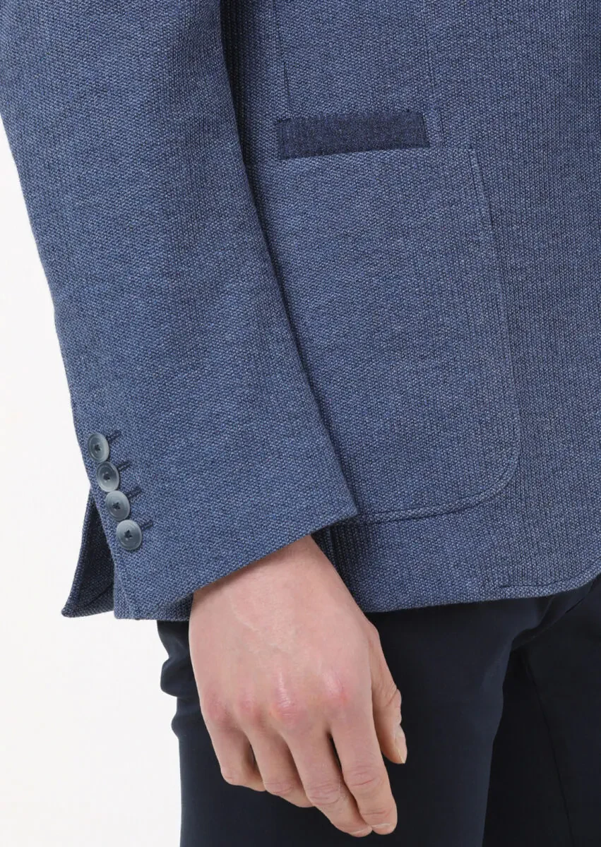 Mavi Mikro Zeroweight Slim Fit %100 Pamuk Örme Ceket - 3