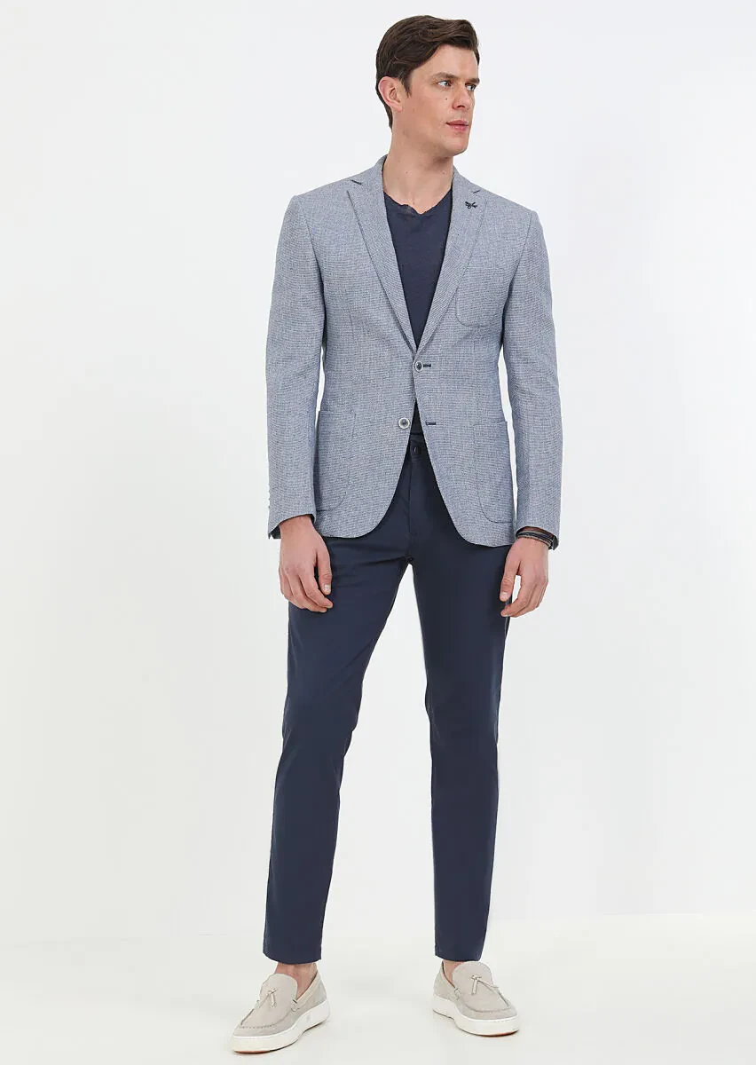 Mavi Mikro Zeroweight Slim Fit Pamuk Karışımlı Ceket - 3