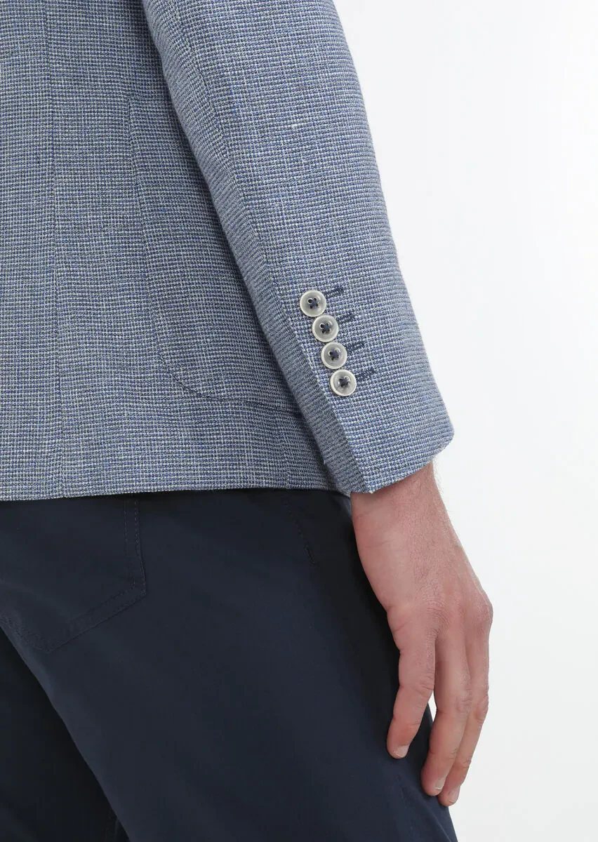 Mavi Mikro Zeroweight Slim Fit Pamuk Karışımlı Ceket - 6