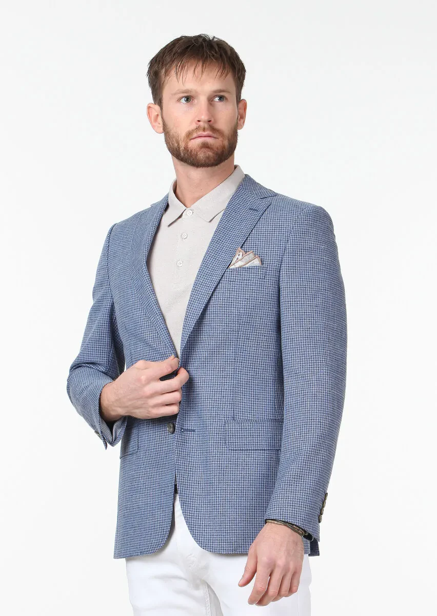 Mavi Modern Fit Yün Karışımlı Ceket - 3