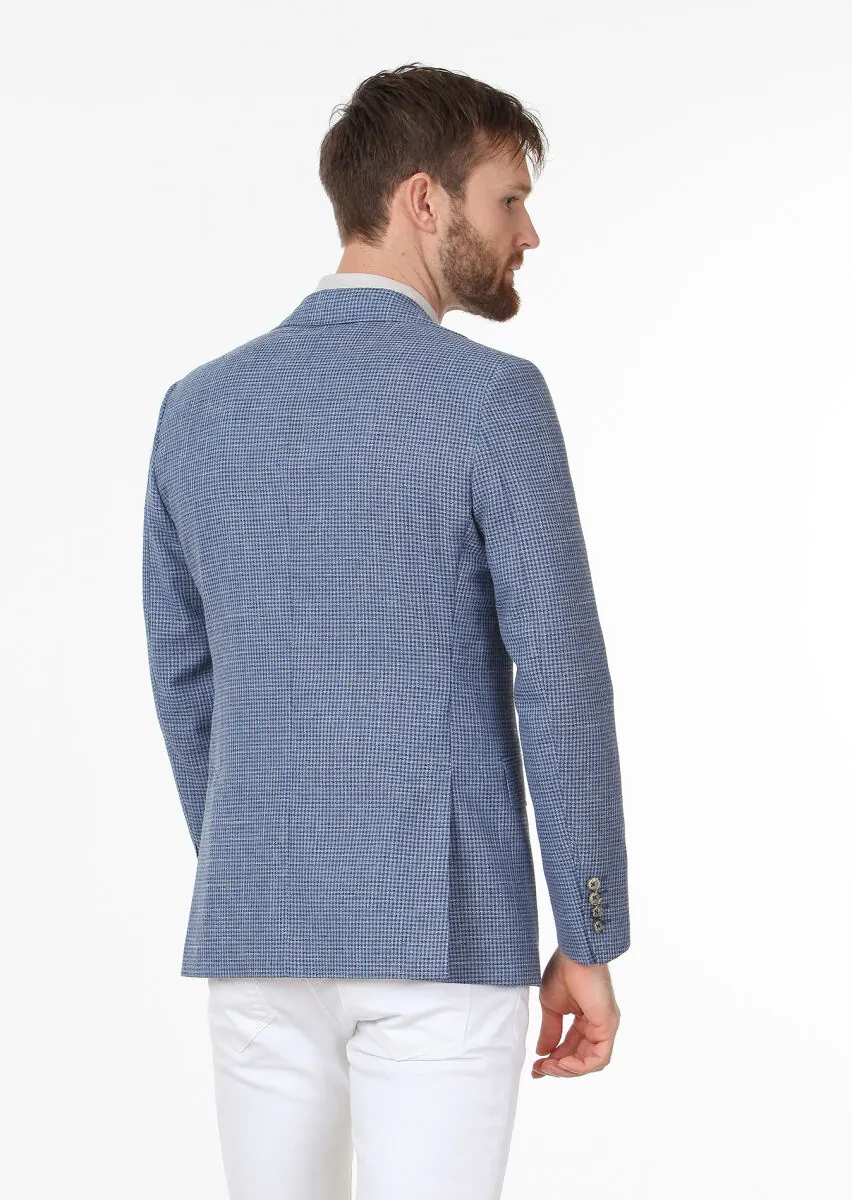 Mavi Modern Fit Yün Karışımlı Ceket - 4