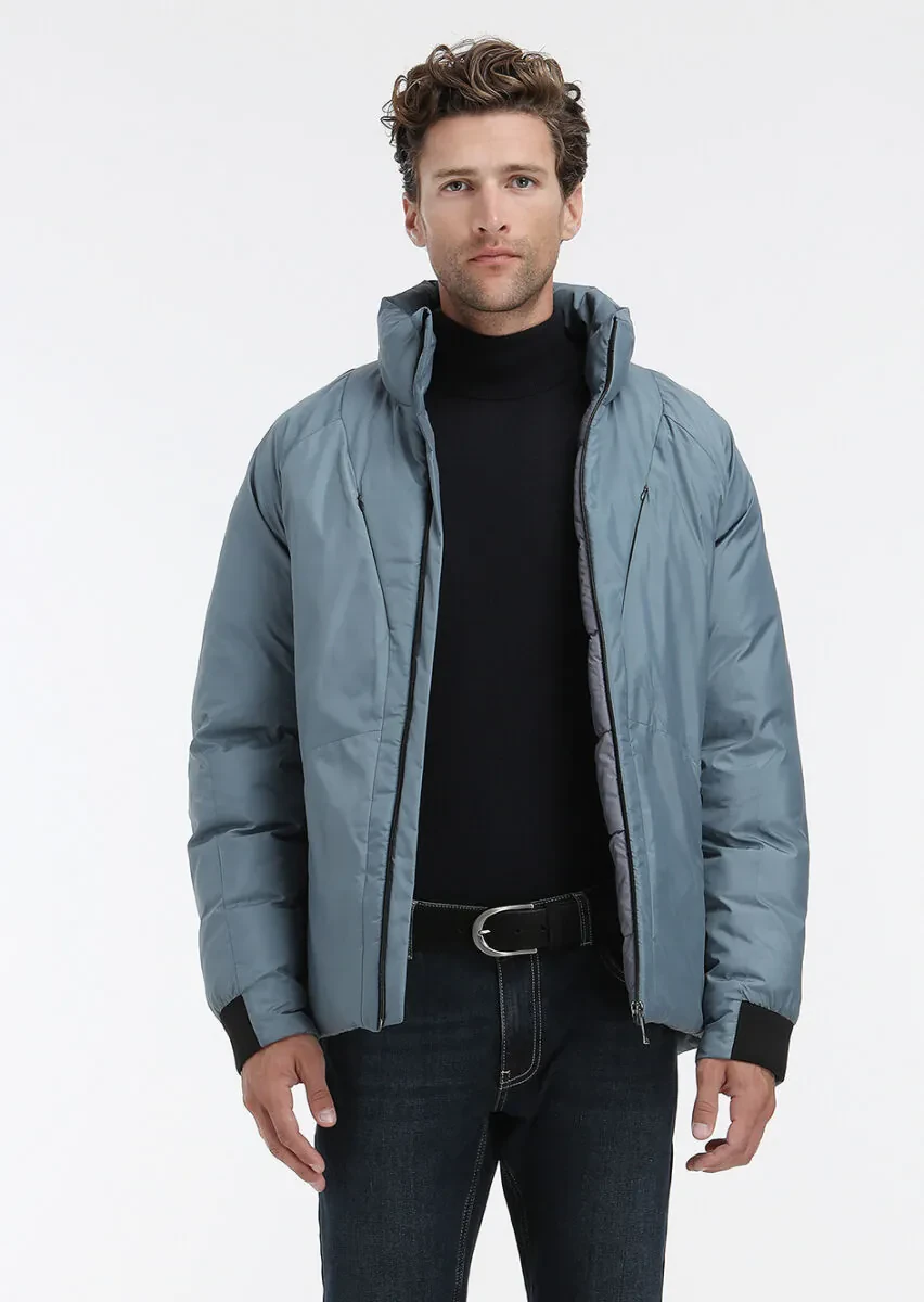 Mavi Regular Fit Dik Yaka Casual Dokuma Mont - 2