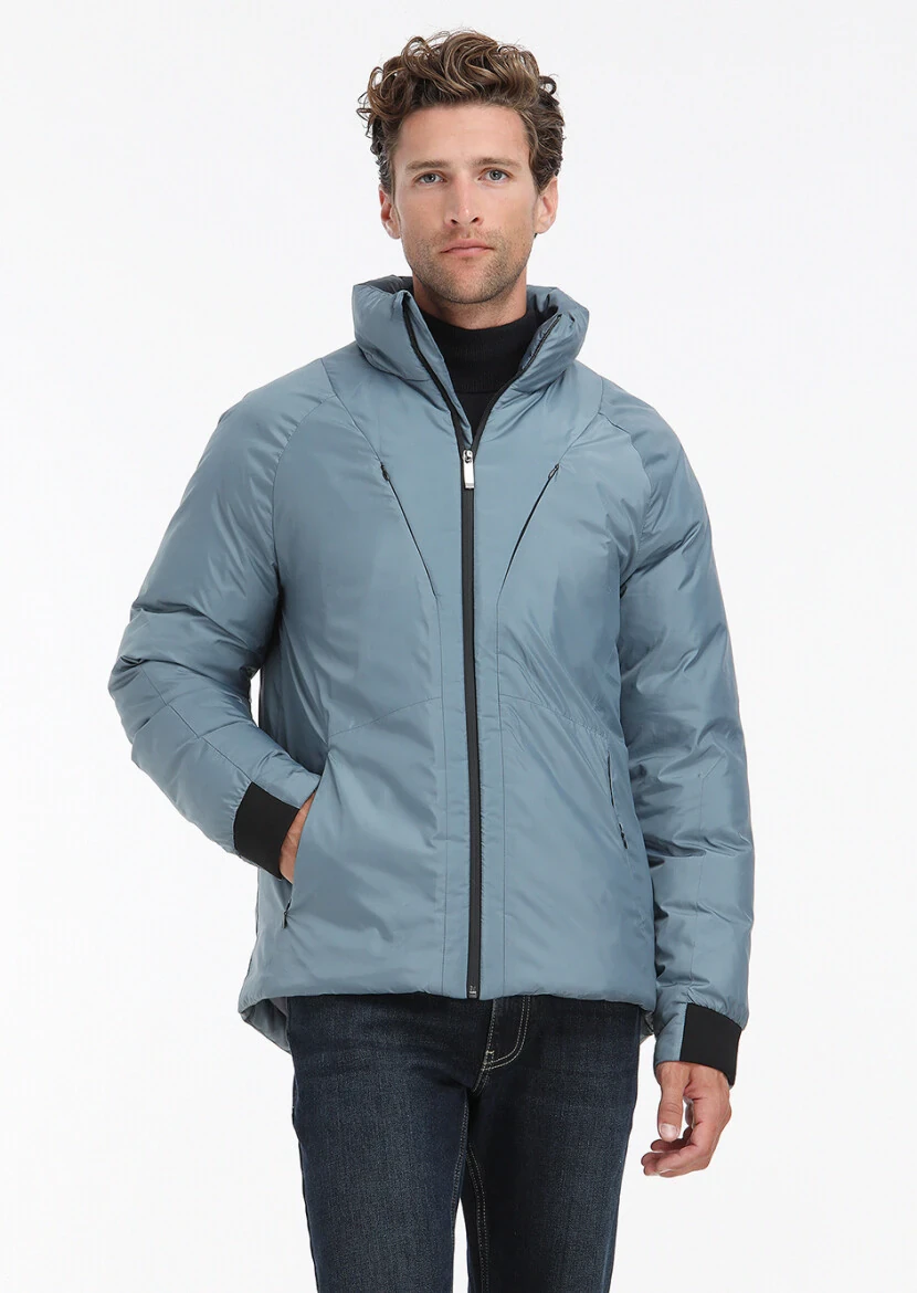 Mavi Regular Fit Dik Yaka Casual Dokuma Mont - 3