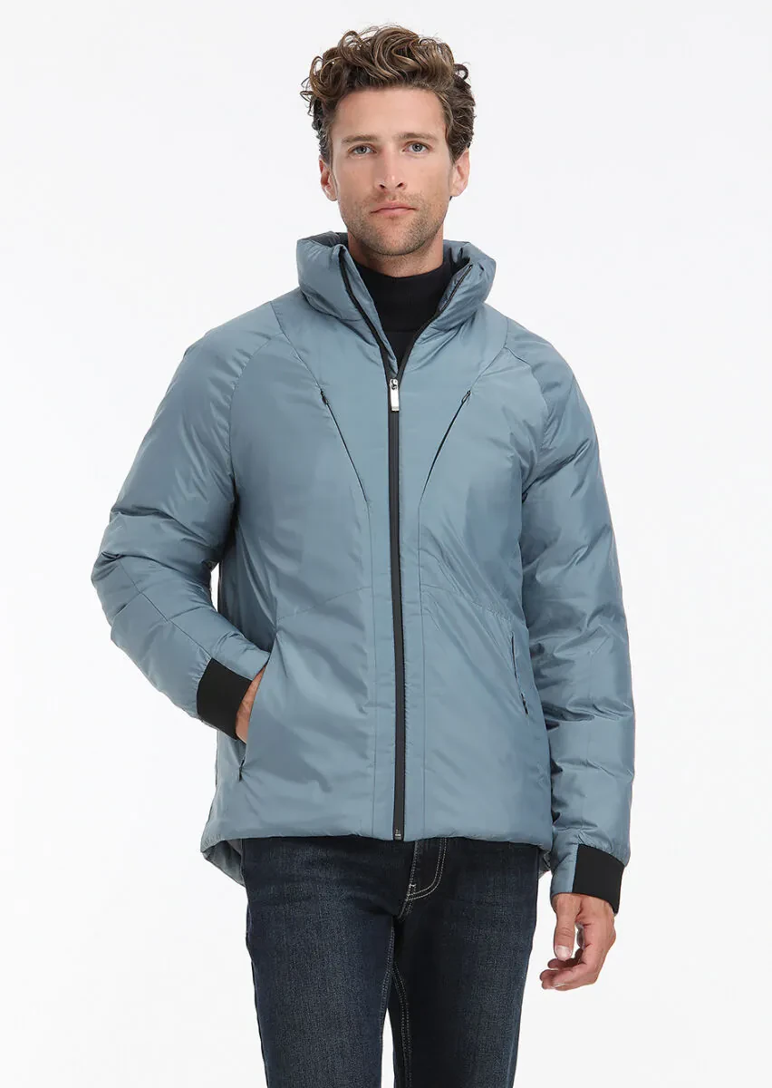 Mavi Regular Fit Dik Yaka Casual Dokuma Mont - 3