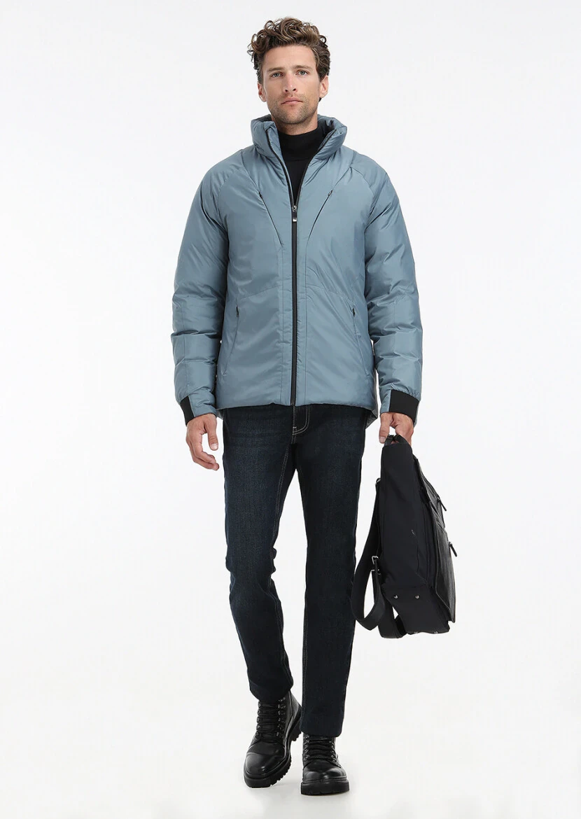 Mavi Regular Fit Dik Yaka Casual Dokuma Mont - 4