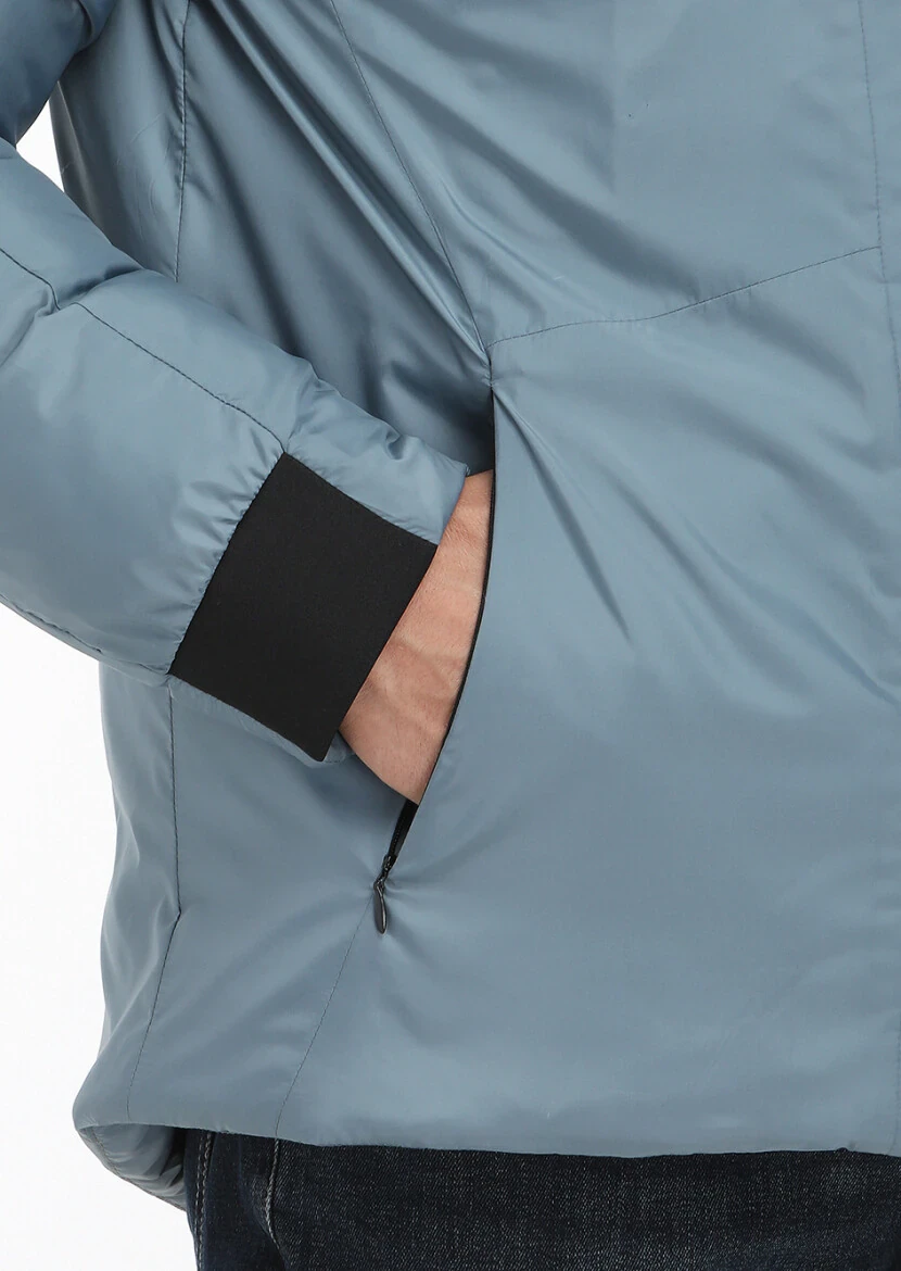 Mavi Regular Fit Dik Yaka Casual Dokuma Mont - 5