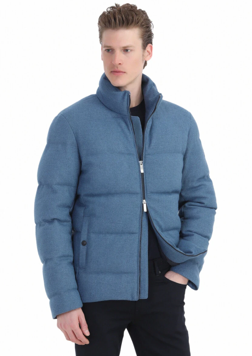 Mavi Regular Fit Dik Yaka Casual Dokuma Mont - 3