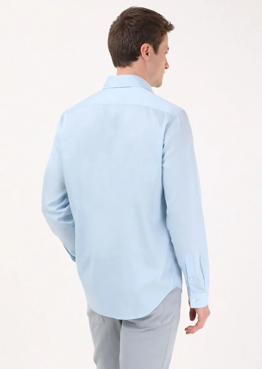 Mavi Regular Fit Dokuma Casual Pamuk Karışımlı Gömlek - 4