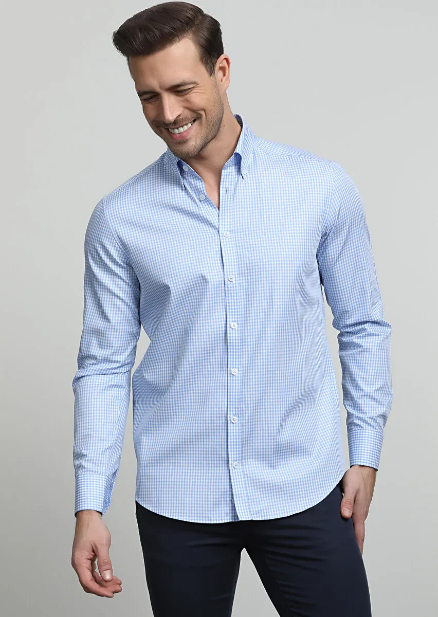 Mavi Regular Fit Dokuma Klasik %100 Pamuk Gömlek - 1