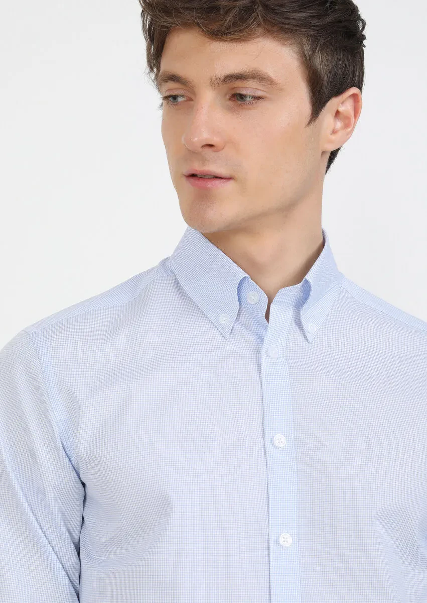 Mavi Regular Fit Dokuma Klasik %100 Pamuk Gömlek - 2