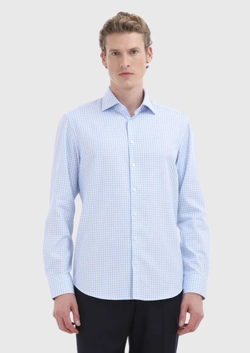 Mavi Regular Fit Dokuma Klasik %100 Pamuk Gömlek - 2