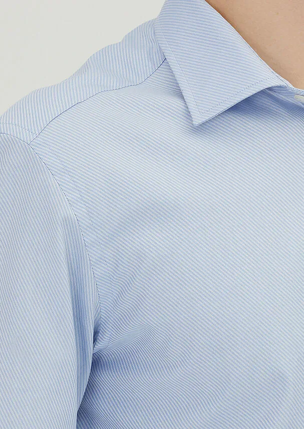 Mavi Regular Fit Dokuma Klasik %100 Pamuk Gömlek - 3