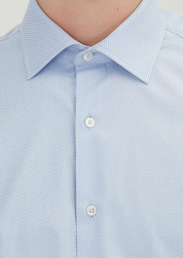 Mavi Regular Fit Dokuma Klasik %100 Pamuk Gömlek - 4