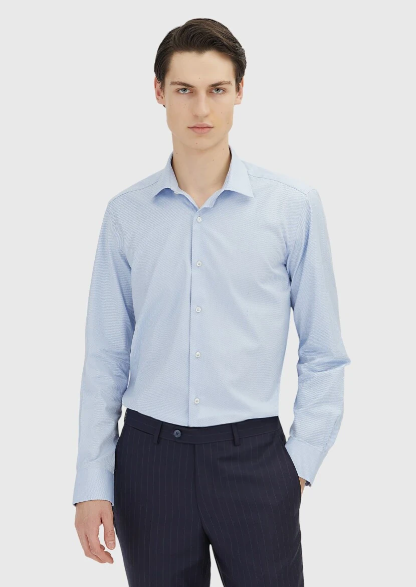 Mavi Regular Fit Dokuma Klasik %100 Pamuk Gömlek - RAMSEY