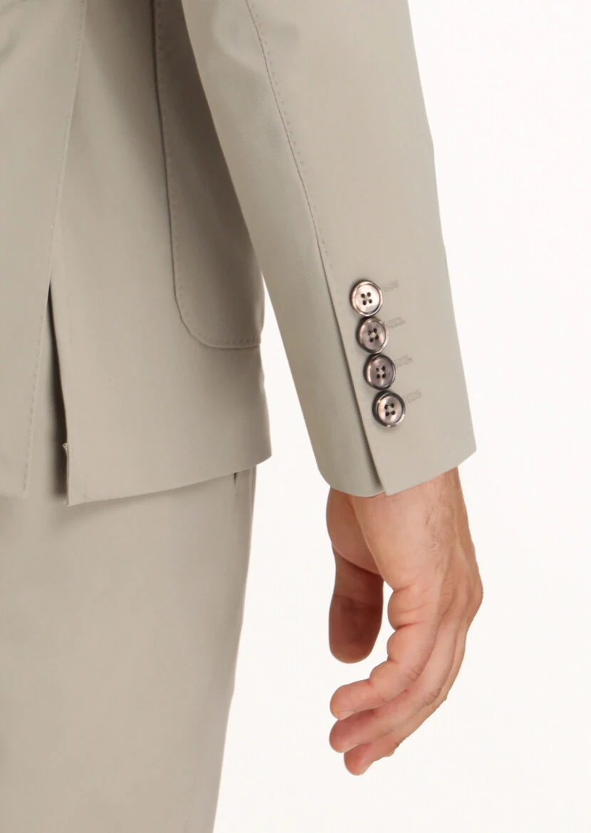 Mink Plain Comfort Fit Suit - 5