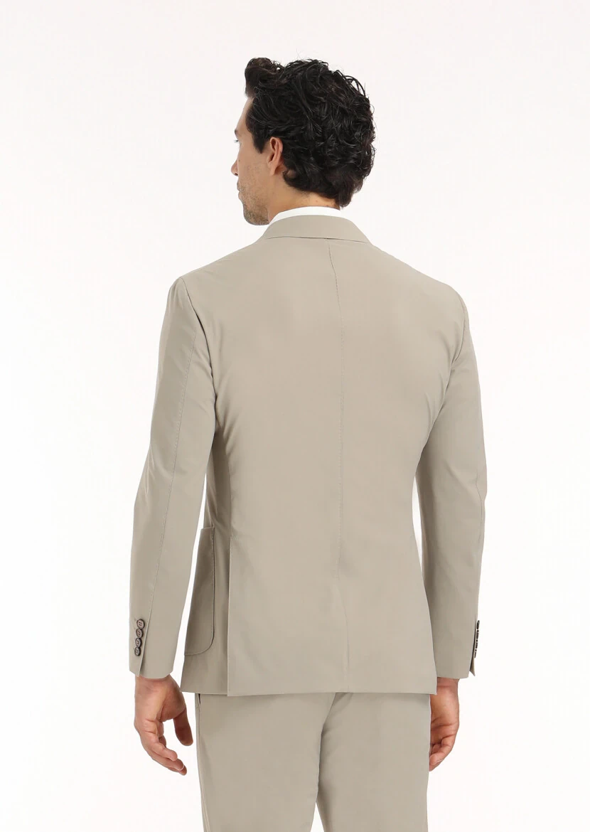 Mink Plain Comfort Fit Suit - 6