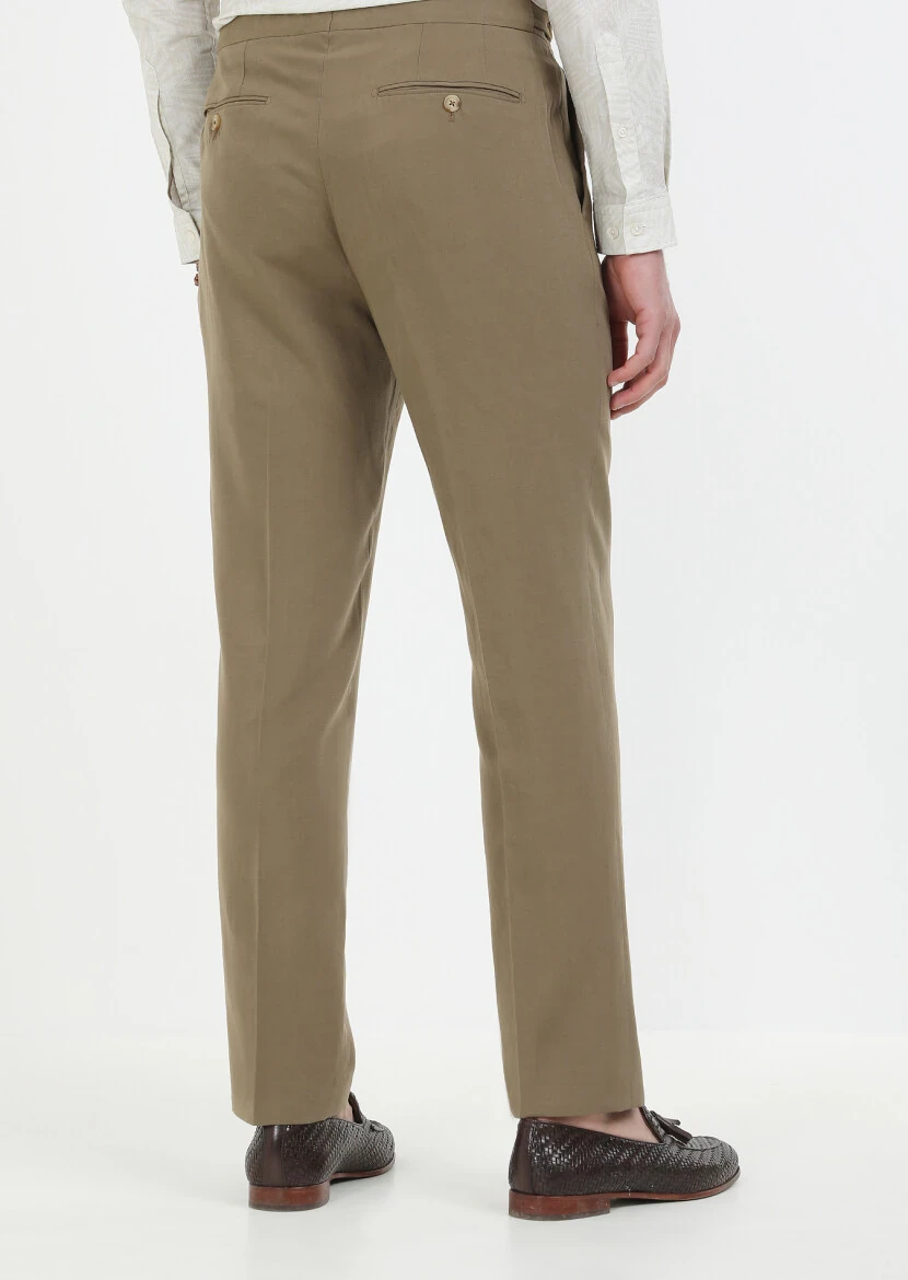 Mink Plain Cotton Blended Suit - 8