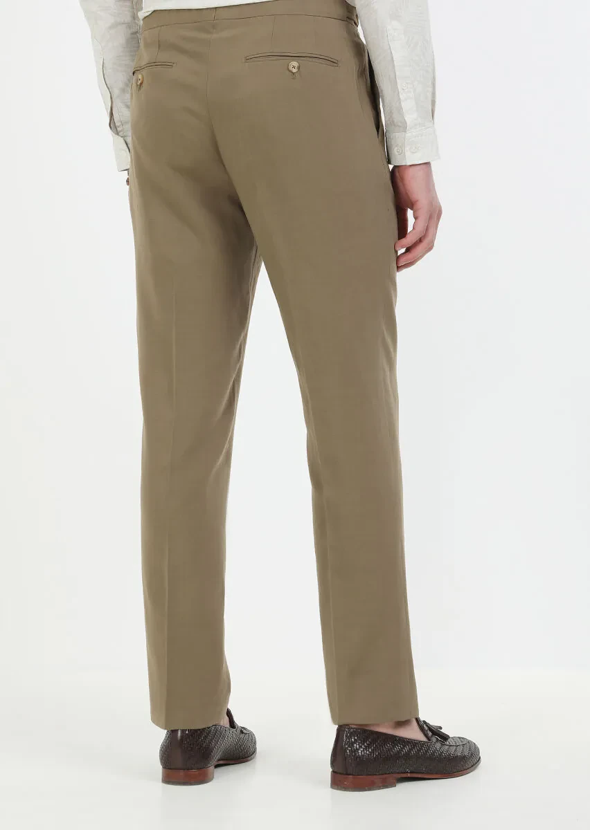 Mink Plain Cotton Blended Suit - 8