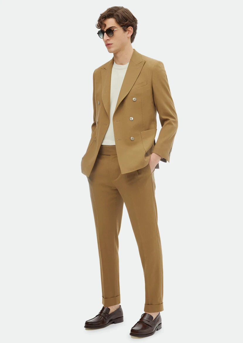 Mink Plain Zeroweight Slim Fit Suit - RAMSEY