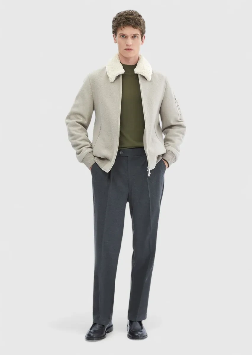 Mink Regular Fit Casual Weaving Coat - 2