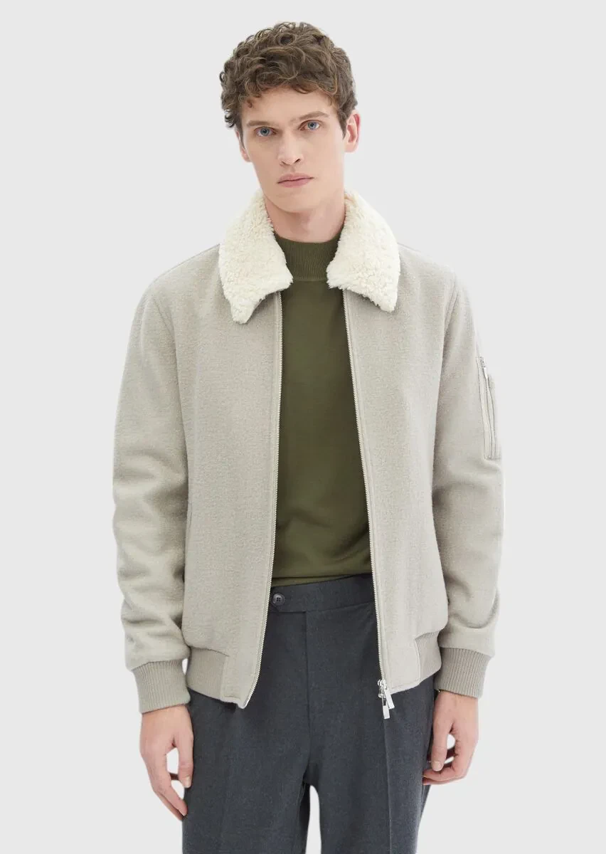 Mink Regular Fit Casual Weaving Coat - 3