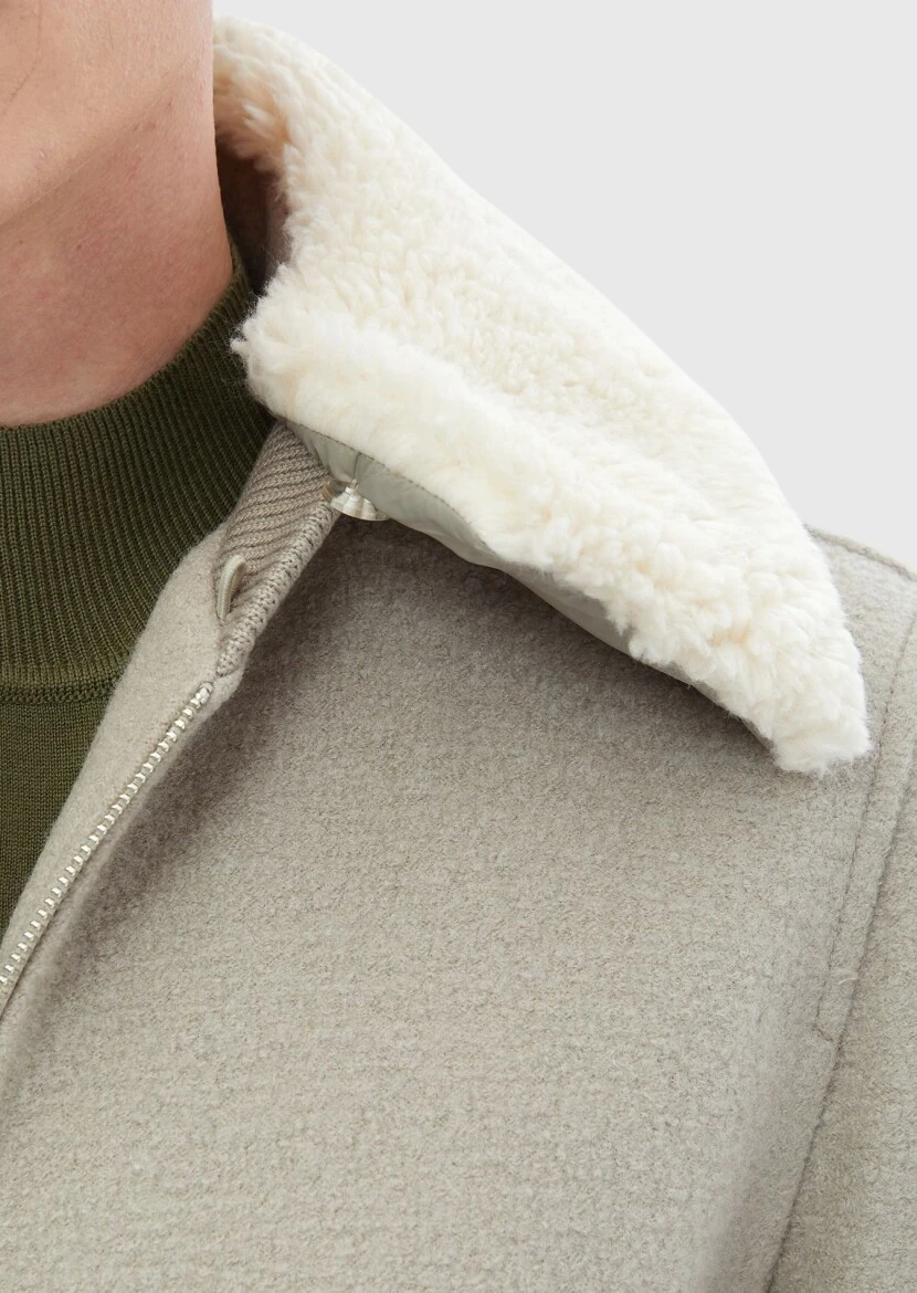 Mink Regular Fit Casual Weaving Coat - 7