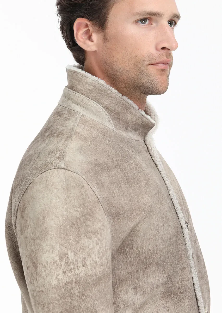 Mink Regular Fit Leather Jacket - 2