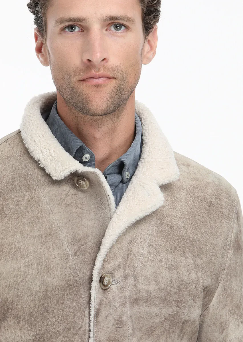 Mink Regular Fit Leather Jacket - 3