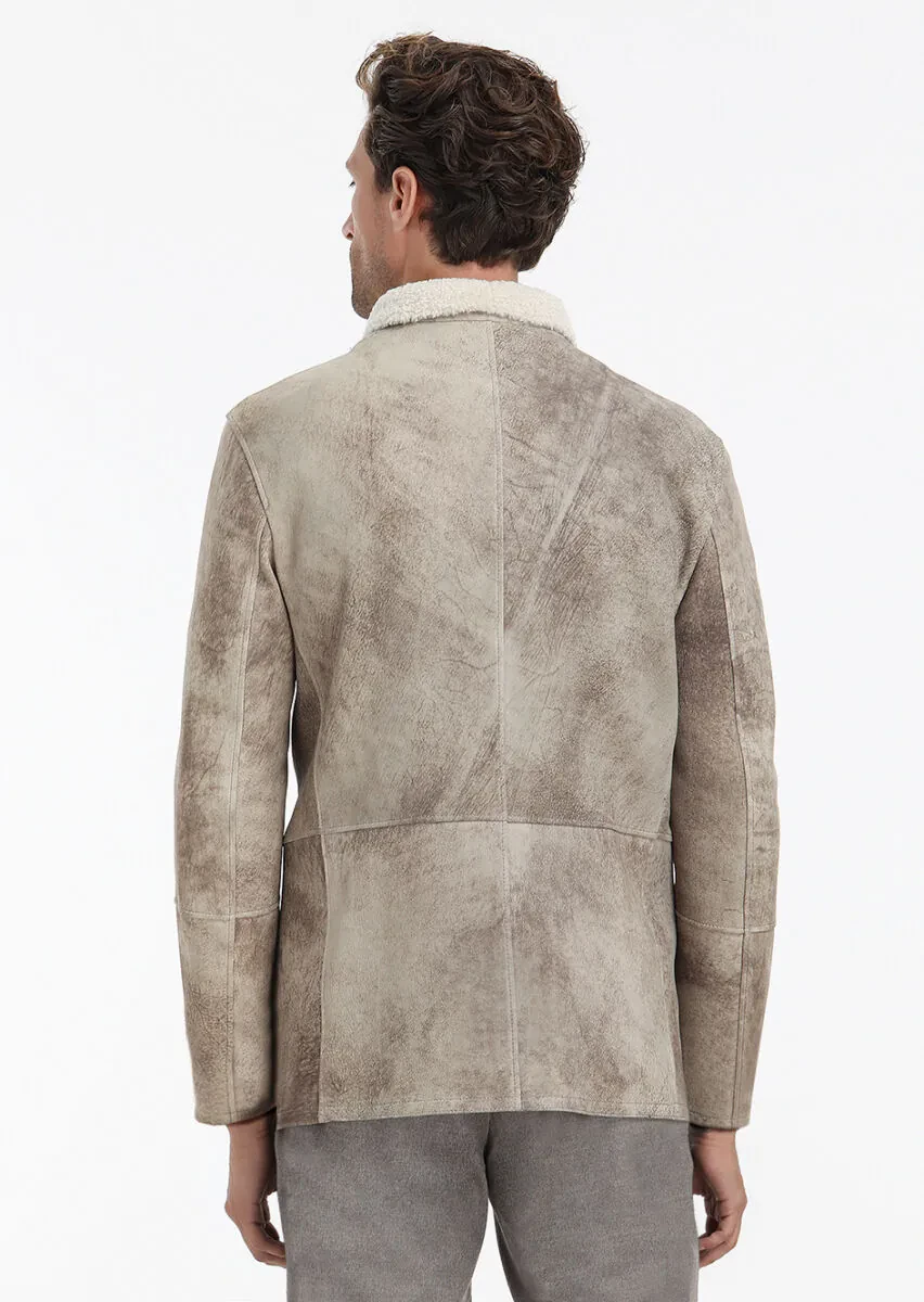 Mink Regular Fit Leather Jacket - 7