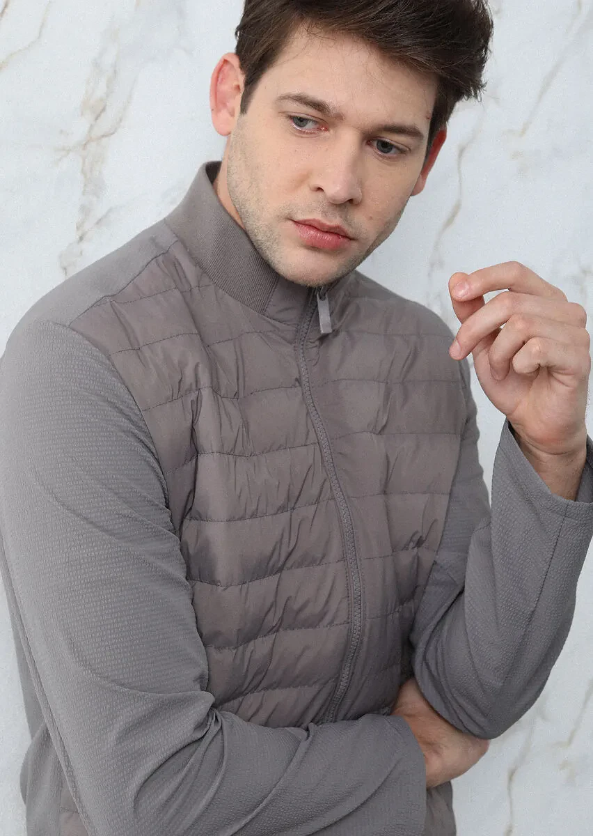 Mink Regular Fit Turtleneck Casual Weaving Coat - 3