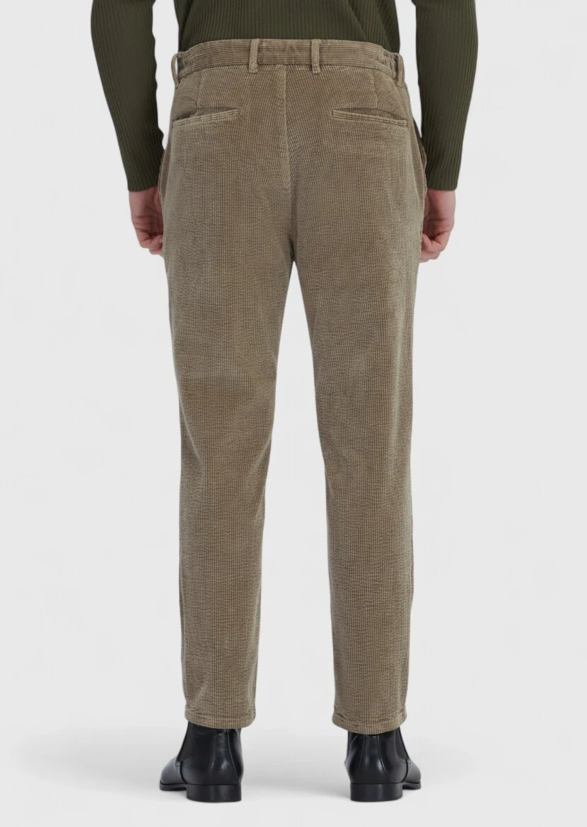 Mink Weaving Jogging Fit Casual Cotton Blended Trousers - 4