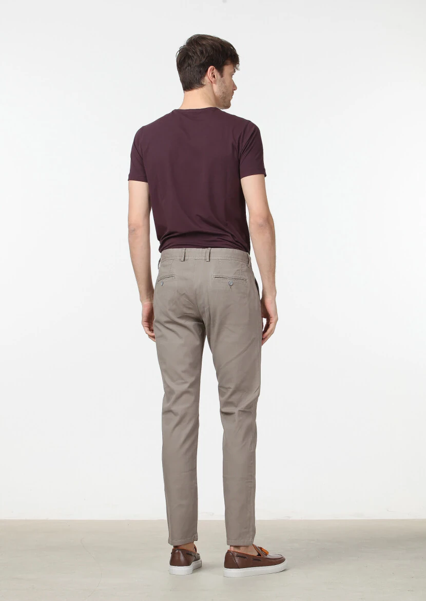 Mink Weaving Regular Fit Casual Cotton Blended Trousers - 4