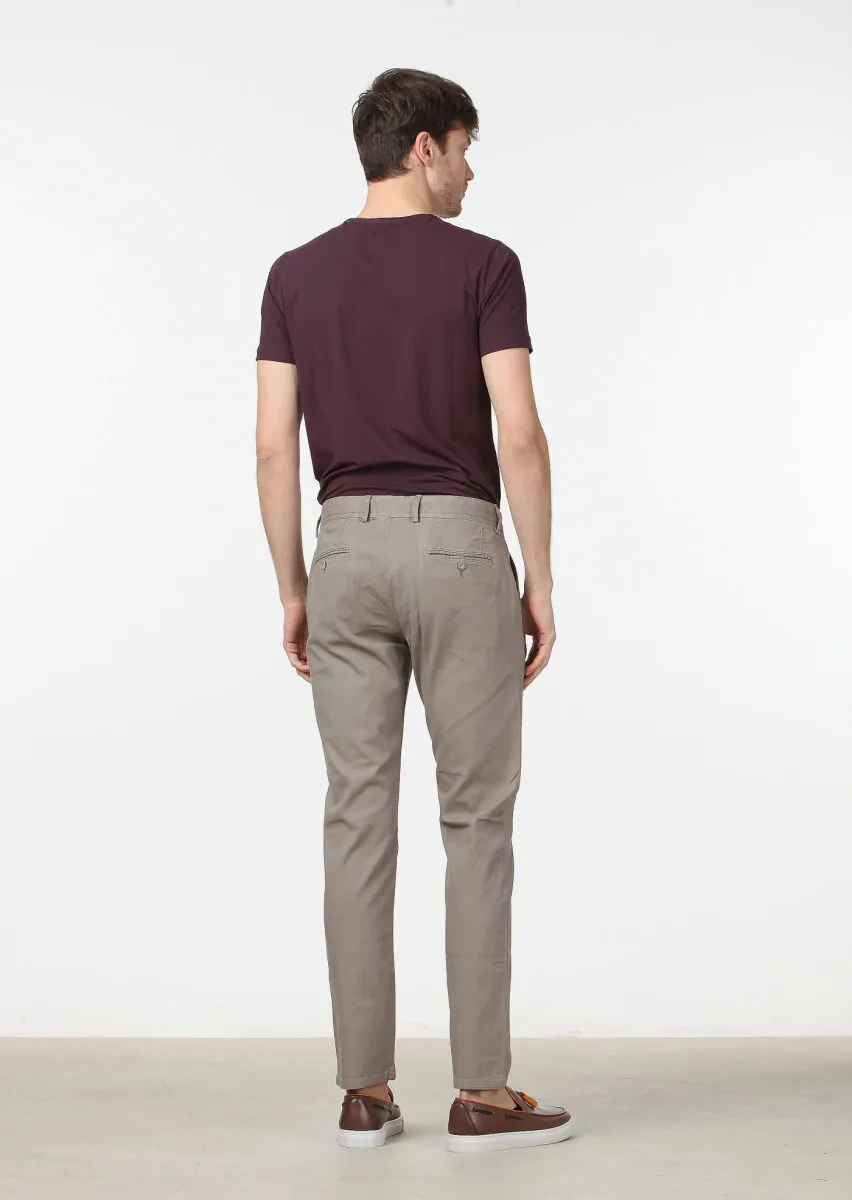 Mink Weaving Regular Fit Casual Cotton Blended Trousers - 4